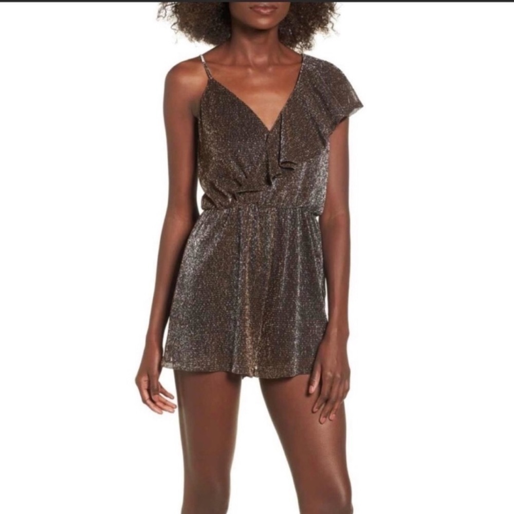 Lush Shiny Metallic Romper